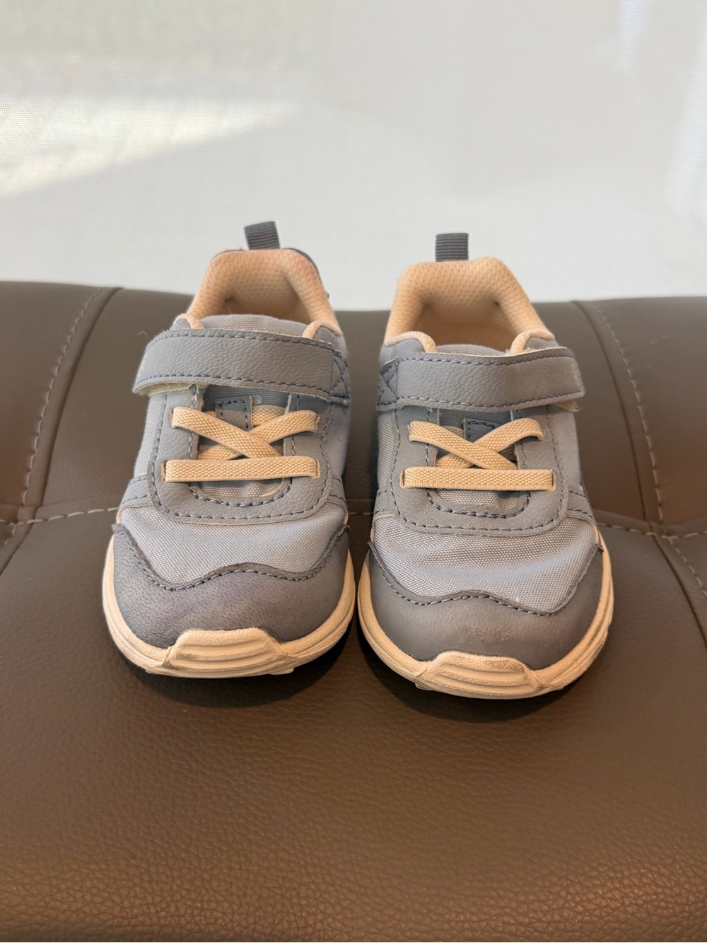 Stride Rite Light Blue Juniper Sneaker with Hook-and-Loop Strap